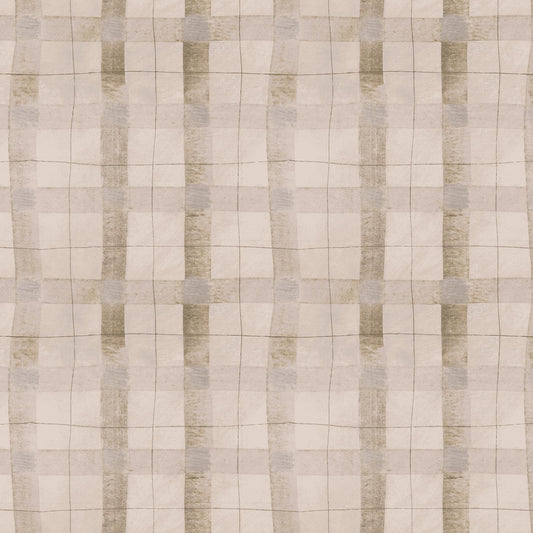 The Plaid One - Oatmeal Plaid - by Marcia Derse with Windham Fabrics