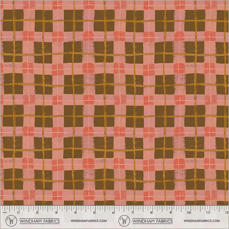 The Plaid One - Dream Linoleum Plaid - by Marcia Derse with Windham Fabrics