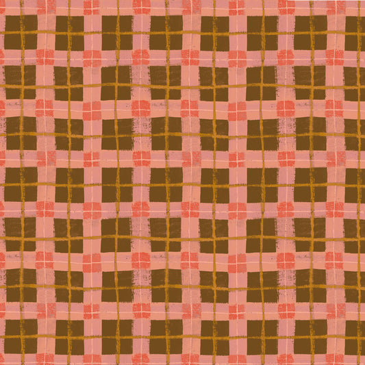 The Plaid One - Dream Linoleum Plaid - by Marcia Derse with Windham Fabrics