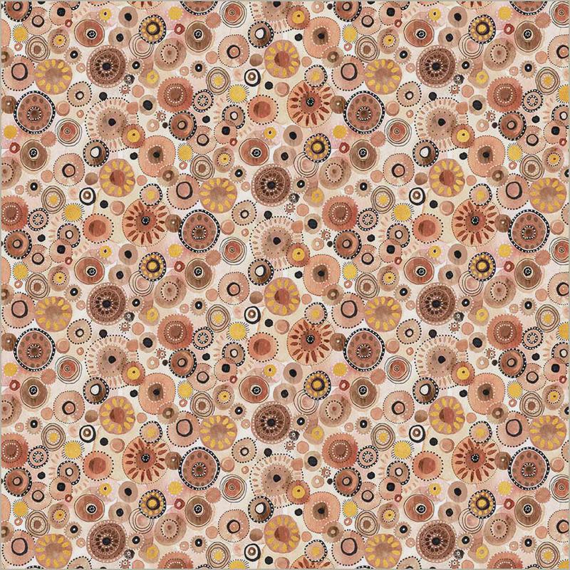 Flora & Form - Dotty - Fire Opal - by Essoldo Design for Windham Fabrics