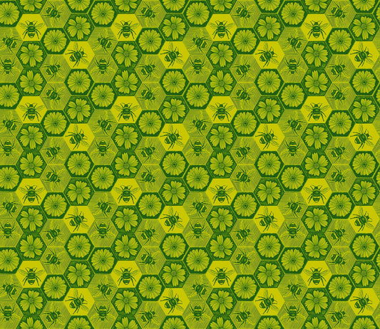 Indelible Ink - Busy in Citrus - by Anna Maria Textiles