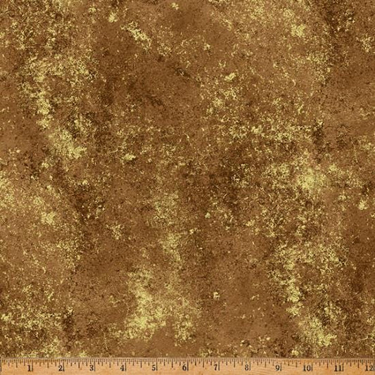 Brilliance - Chestnut/Gold - by Hoffman Fabrics