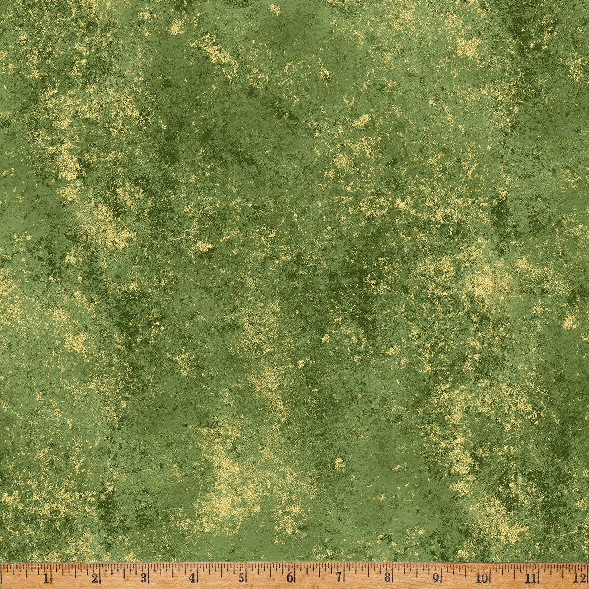 Brilliance - Leaf/Gold - by Hoffman Fabrics