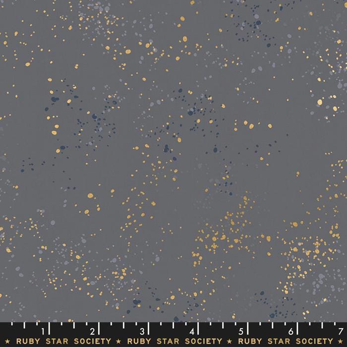 Speckled Metallic Fabric - Cloud - by Rashida Coleman Hale with Ruby Star Society