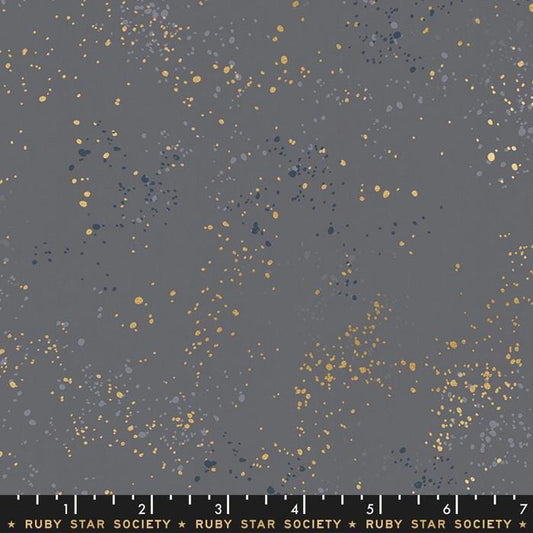 Speckled Metallic Fabric - Cloud - by Rashida Coleman Hale with Ruby Star Society