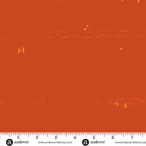 Sun Print Textures - Canvas in Flame - by Alison Glass with Andover Fabric