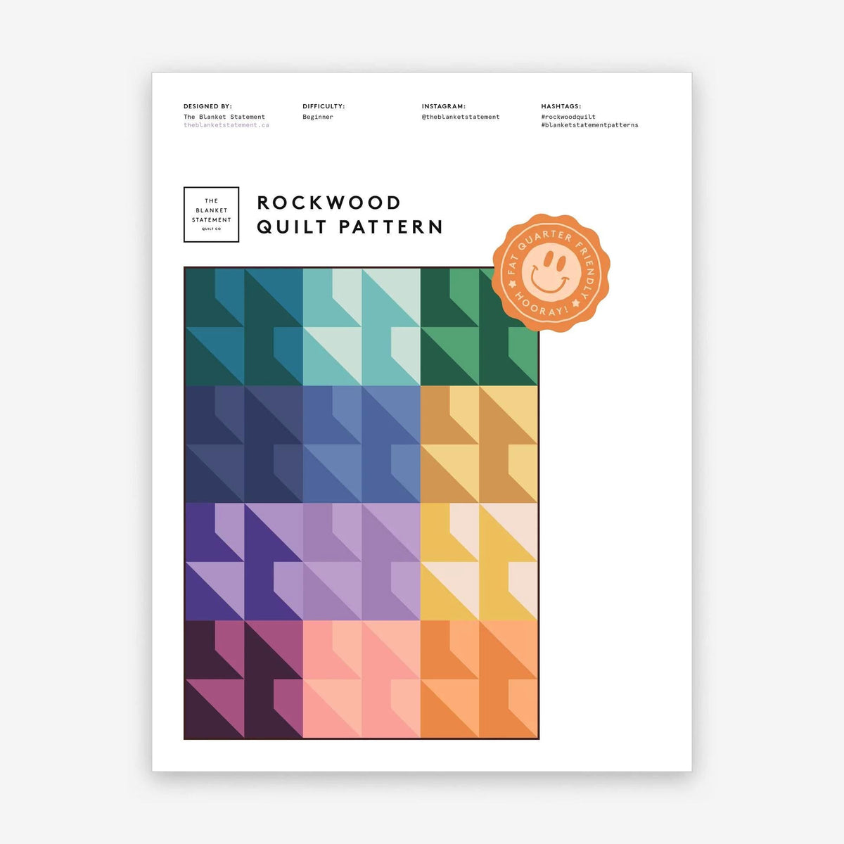 Rockwood Quilt Pattern by The Blanket Statement