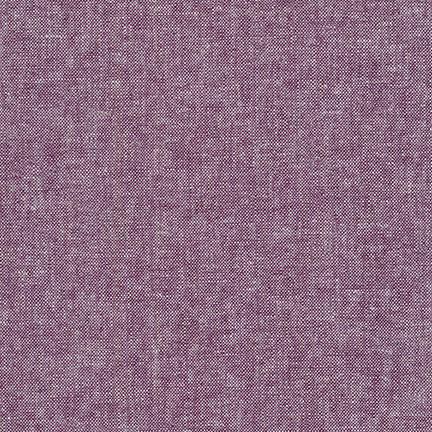 Essex Yarn Dyed - Eggplant - by Robert Kaufman Fabrics
