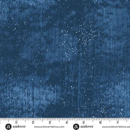 Glaze 108s - Prussian Wide Back - by Libs Elliott with Andover Fabrics