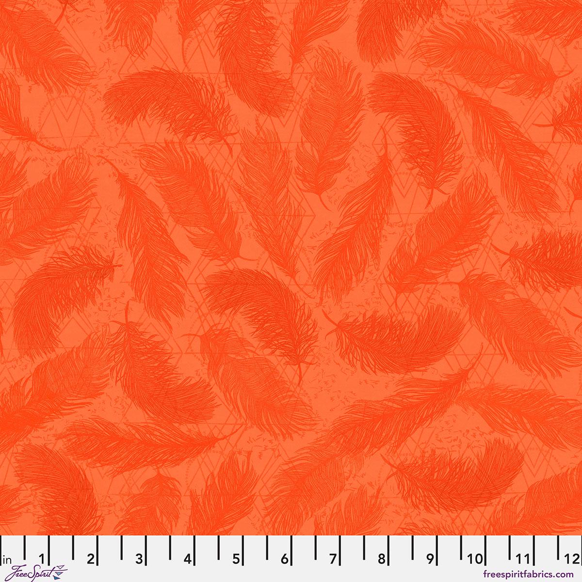 The Wisdom - The Whispers in Orange - by Valori Wells with FreeSpirit Fabrics