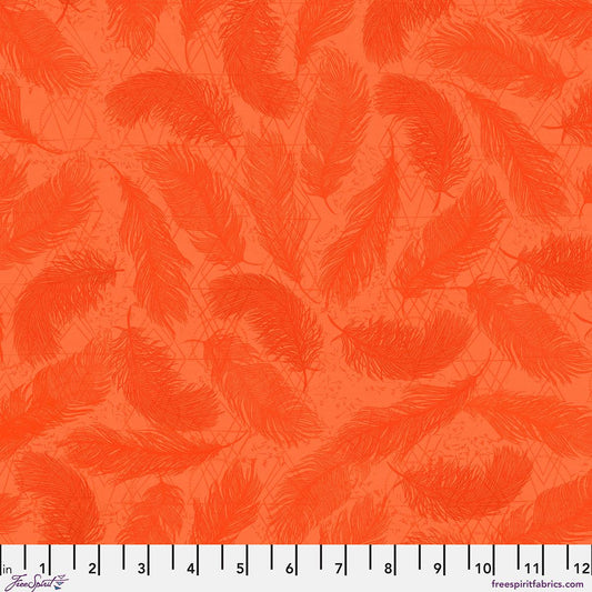 The Wisdom - The Whispers in Orange - by Valori Wells with FreeSpirit Fabrics