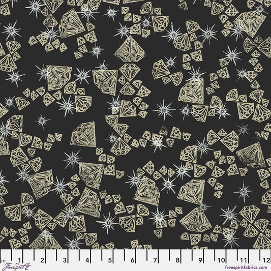The Wisdom - The Shiny Things in Black - by Valori Wells with FreeSpirit Fabrics