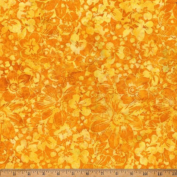 Bali Batik - Ember Glow - Squash - by Hoffman Fabrics
