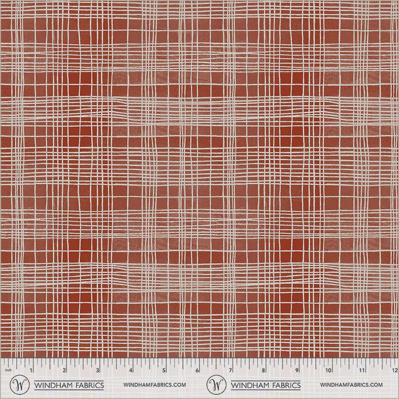 The Plaid One - String Theory Plaid in Lacquer - by Marcia Derse with Windham Fabrics