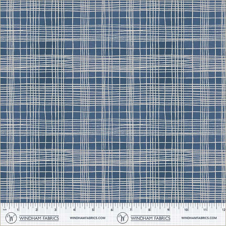 The Plaid One - String Theory Plaid in Clueprint - by Marcia Derse with Windham Fabrics