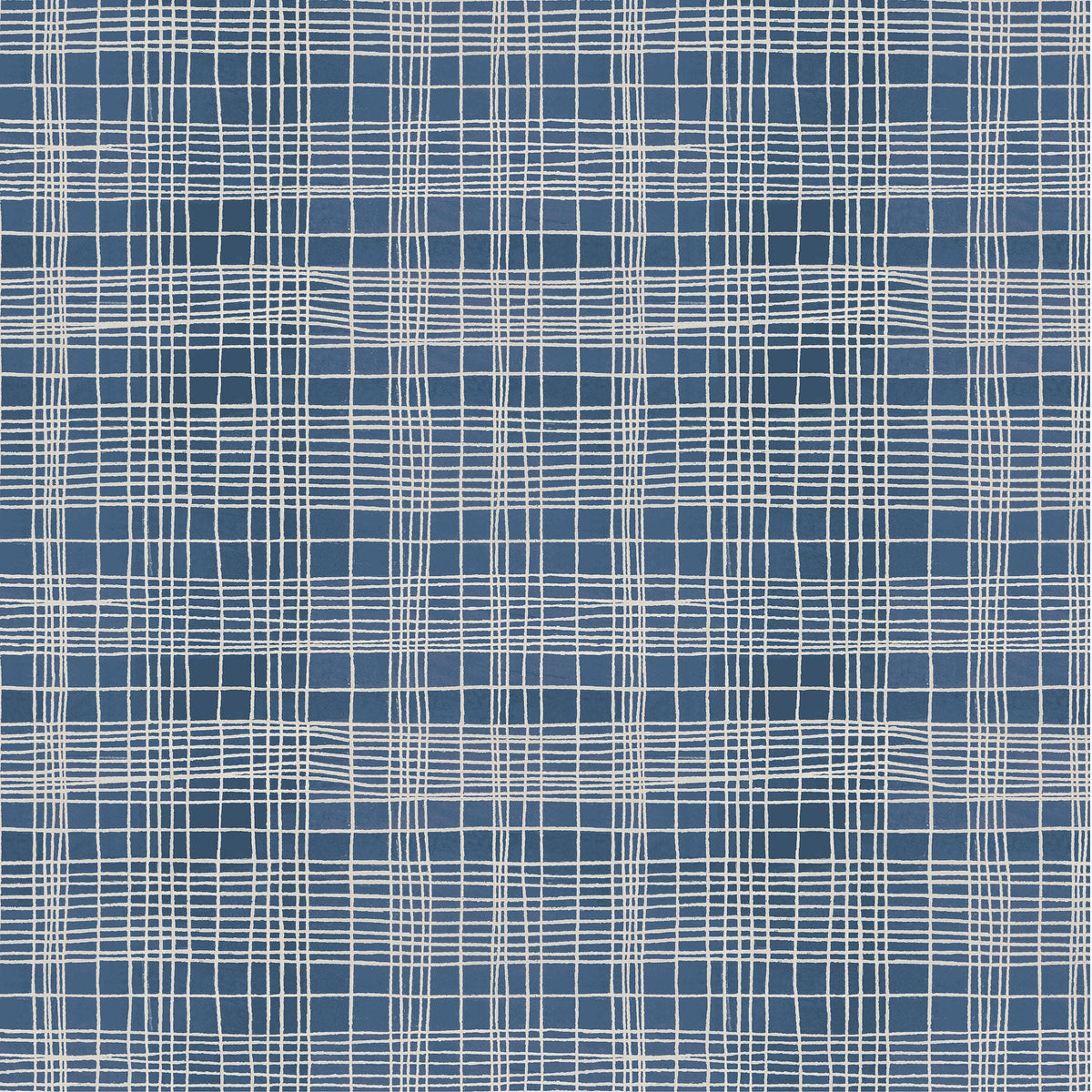 The Plaid One - String Theory Plaid in Clueprint - by Marcia Derse with Windham Fabrics