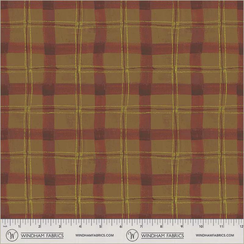 The Plaid One - Proper Plaid in Cinnamon - by Marcia Derse with Windham Fabrics