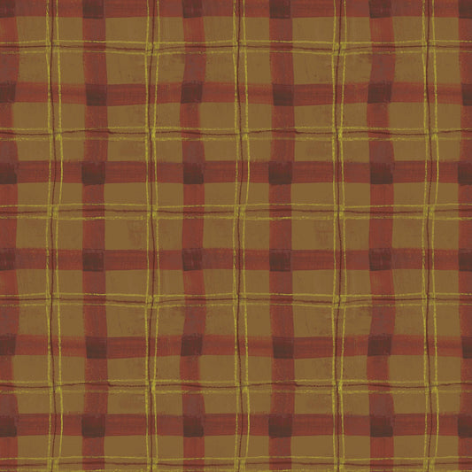 The Plaid One - Proper Plaid in Cinnamon - by Marcia Derse with Windham Fabrics