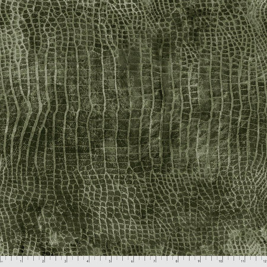 Worn Croc - Bayou - by Tim Holtz with Free Spirit Fabrics