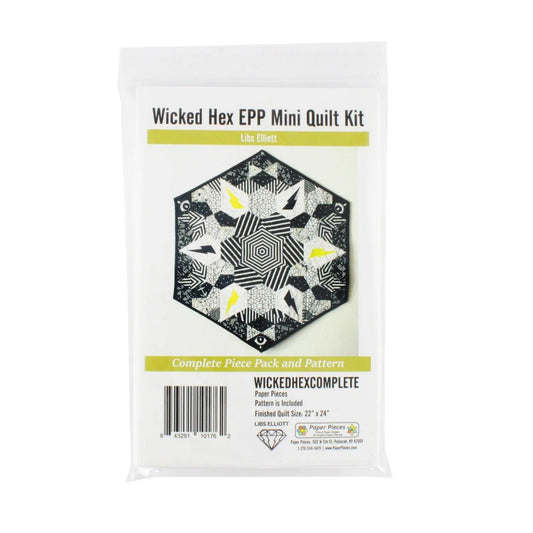 Paper Pieces Pack for Wicked Hex - EPP Mini Quilt Pattern Included!