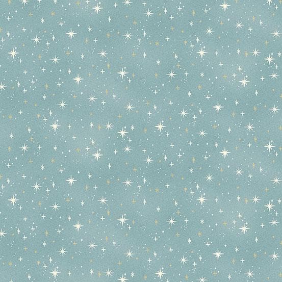 Charmed - Shimmer in Teal - by Makower UK with Andover Fabrics