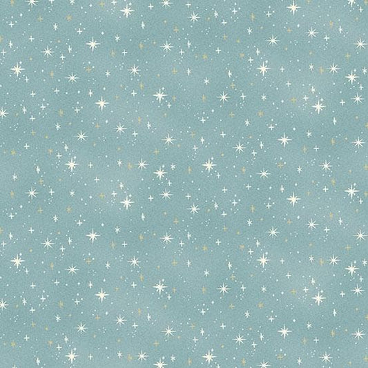 Charmed - Shimmer in Teal - by Makower UK with Andover Fabrics