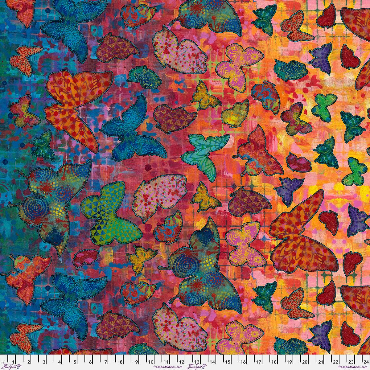 Wings print from Wings of Wonder quilting cotton fabric by Sue Penn for FreeSpirit Fabrics