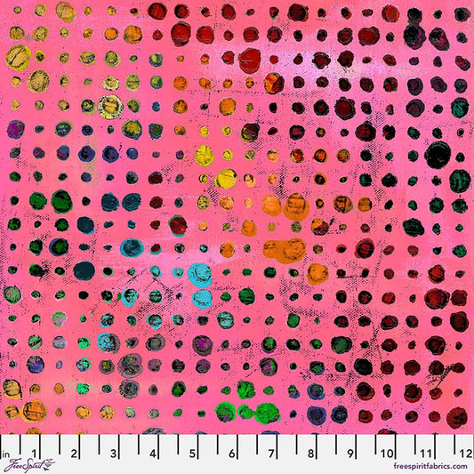 Glow print from Wings of Wonder quilting cotton fabric by Sue Penn for FreeSpirit Fabrics