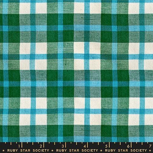 Warp & Weft Mystic Fable - Juliet Plaid in Jade - by Alexia Marcelle Abegg with Ruby Star Society