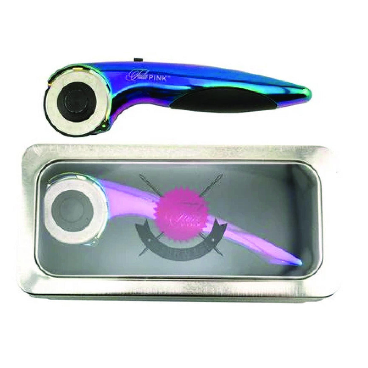 Tula Pink 45mm Rotary Cutter – Iridescent Ergonomic Cutting Tool – by Tula Pink