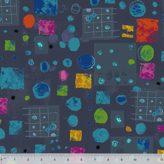 Marble Run - Deep Space - by Marcia Derse with Windham Fabrics