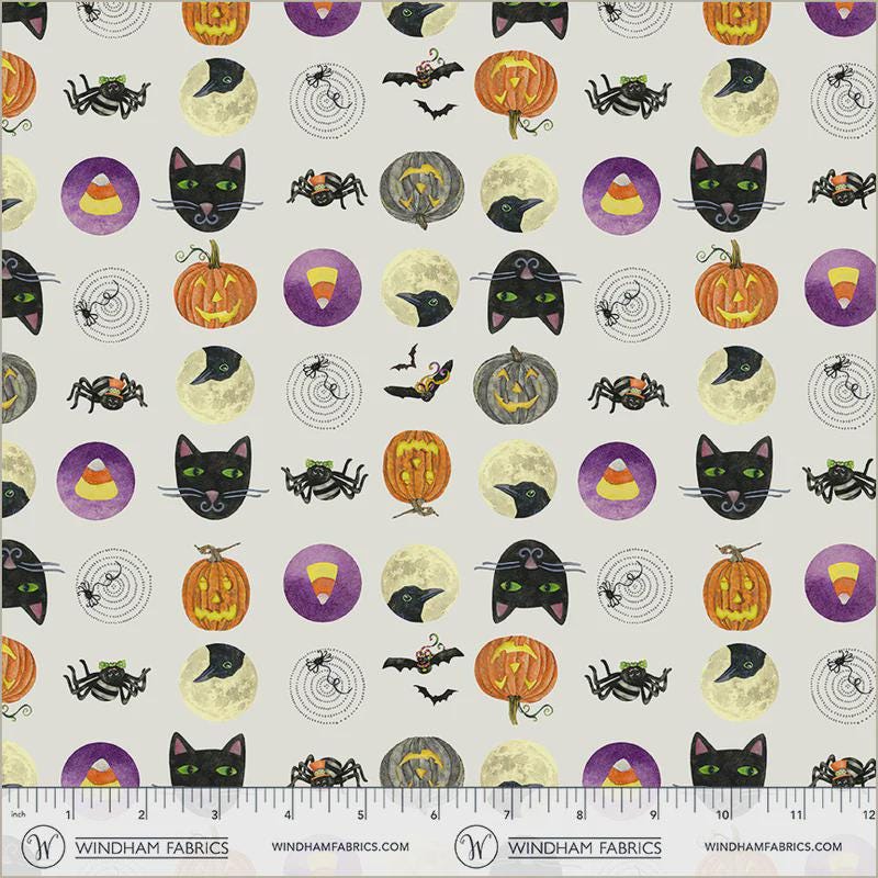Midnight Hollow - Trick or Treat in Moonlight - by Jennifer Lambein with Windham Fabrics