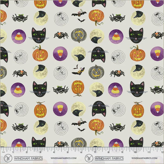 Midnight Hollow - Trick or Treat in Moonlight - by Jennifer Lambein with Windham Fabrics