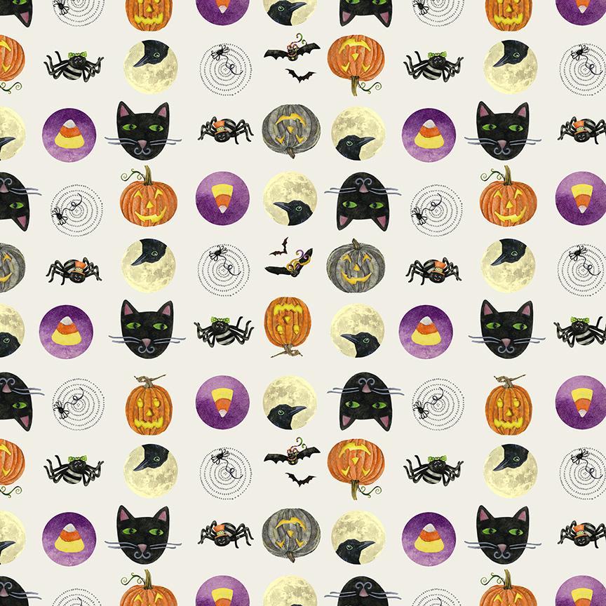 Midnight Hollow - Trick or Treat in Moonlight - by Jennifer Lambein with Windham Fabrics