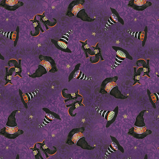 Midnight Hollow - Haunt Couture in Wildberry - by Jennifer Lambein with Windham Fabrics