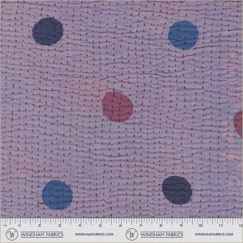 Kantha in Lavender Dot - by Whistler Studios with Windham Fabrics