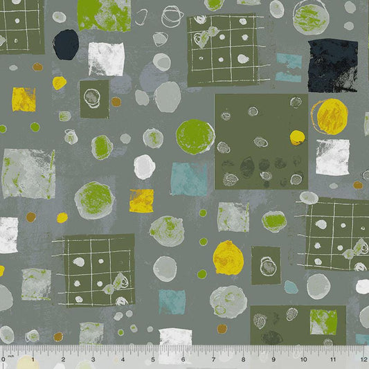 Marble Run - Steely Gray - by Marcia Derse with Windham Fabrics