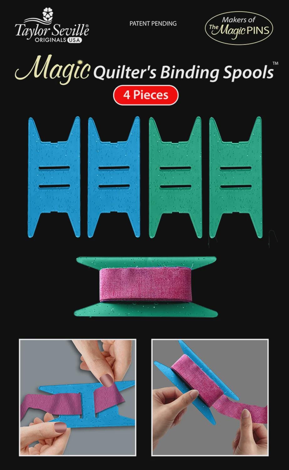 Magic Quilter's Binding Spool - 4pcs