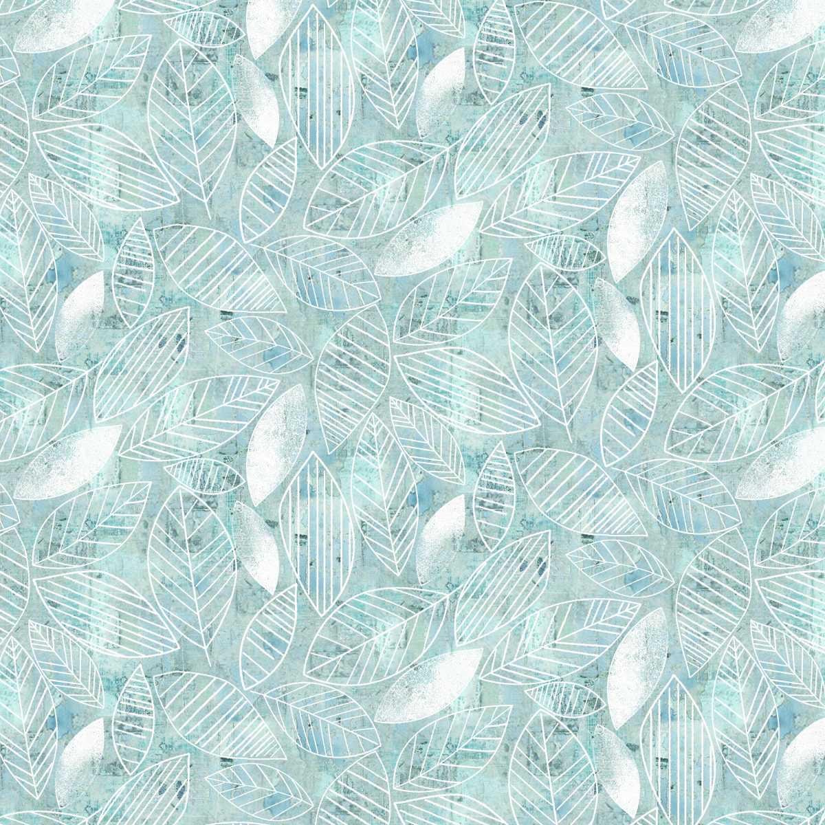 Free Falling - Leaf Lines in Slate - by Funny Girl with Studio E Fabrics