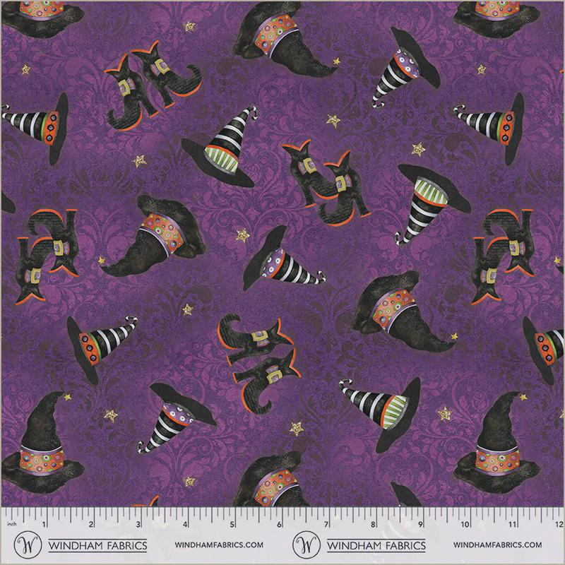Midnight Hollow - Haunt Couture in Wildberry - by Jennifer Lambein with Windham Fabrics