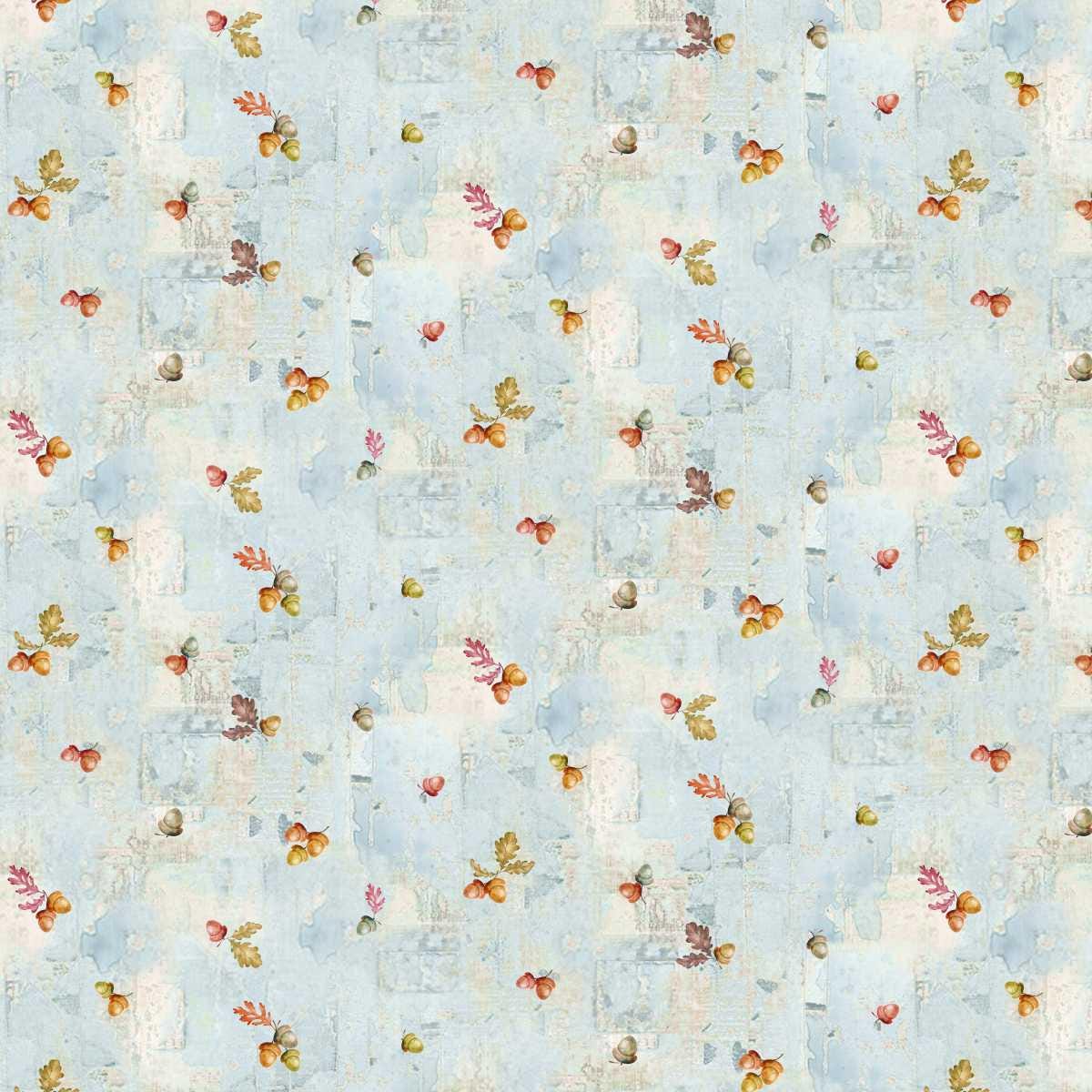 Free Falling - Colorful Acorns in Ice - by Funny Girl with Studio E Fabrics
