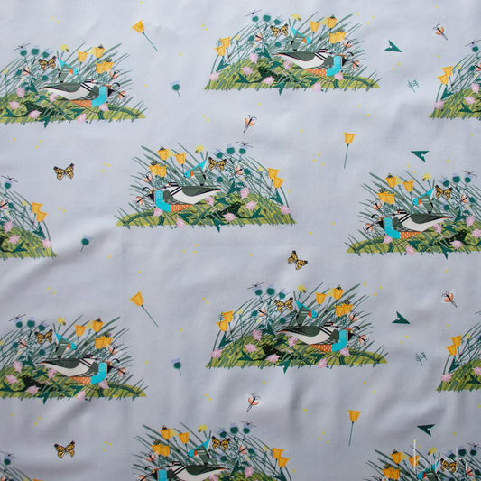 Iconic Vol.2 Poplin - Small Once There Was A Field - by Charley Harper with Birch Organic Fabrics