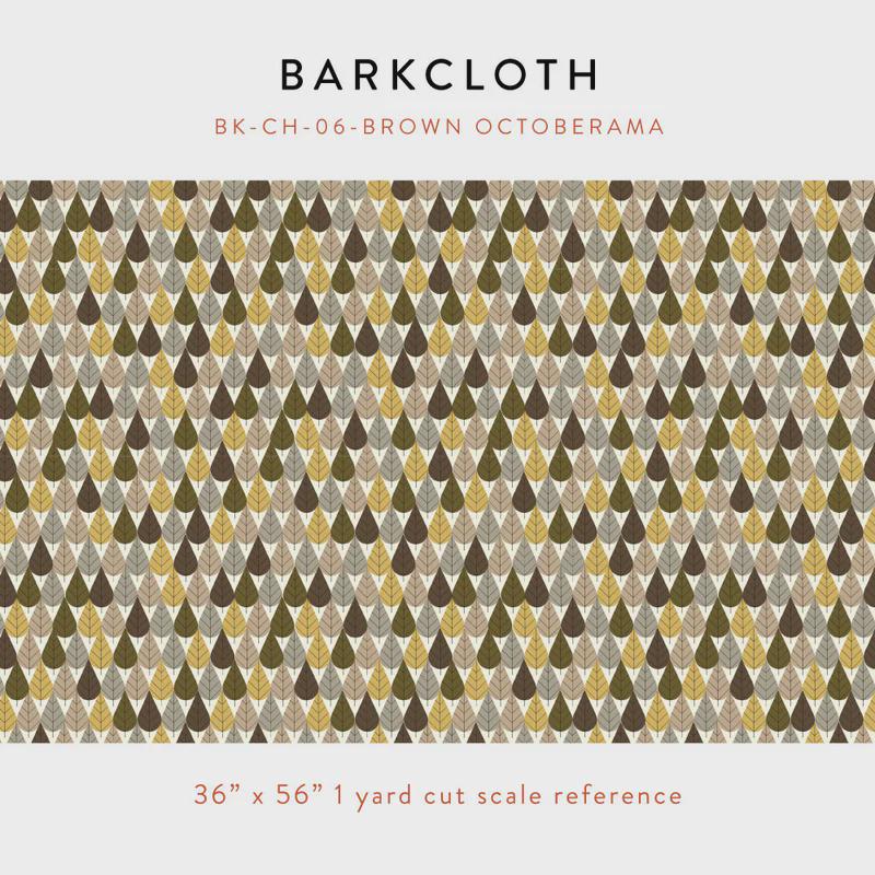 Iconic Vol.2 Barkcloth - Octoberama - by Charley Harper with Birch Organic Fabrics