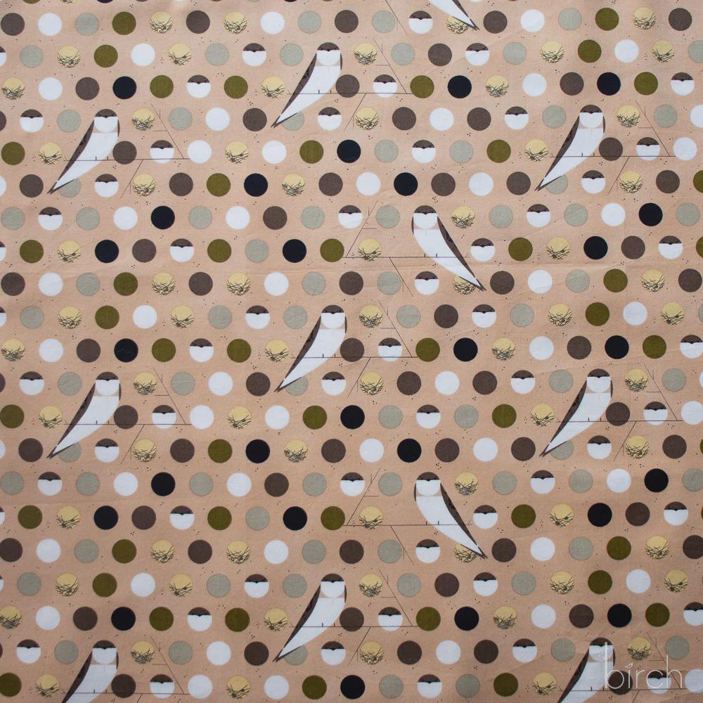 Iconic Vol.2 Poplin - Bank Swallow - by Charley Harper with Birch Organic Fabrics