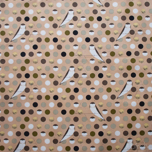 Iconic Vol.2 Poplin - Bank Swallow - by Charley Harper with Birch Organic Fabrics