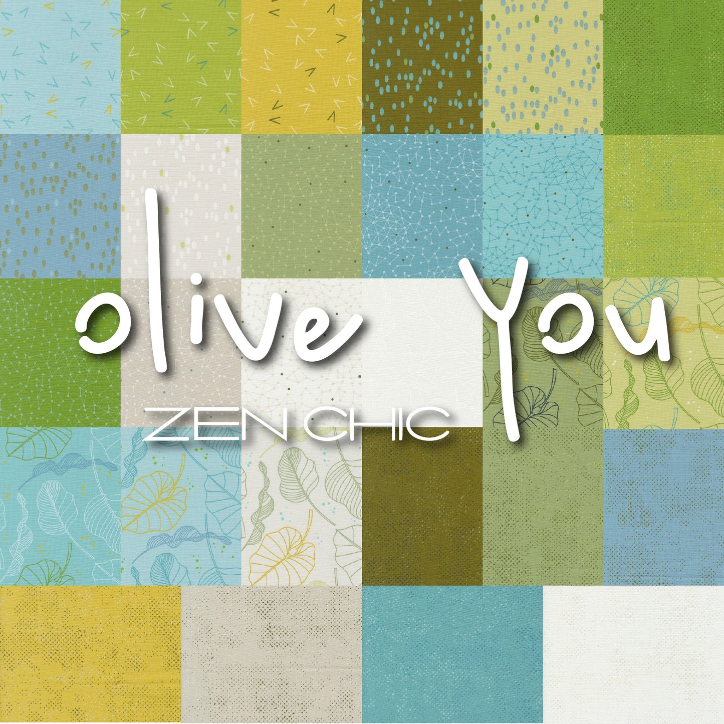 Olive You Layer Cake by Zen Chic with Moda Fabrics