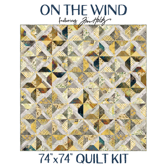 On the Wind Quilt Kit – Featuring Tim Holtz Fabrics (Palette Yellow)