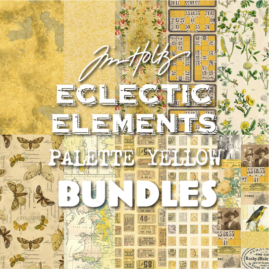 Eclectic Elements Palette Yellow Bundles by Tim Holtz with Free Spirit Fabrics