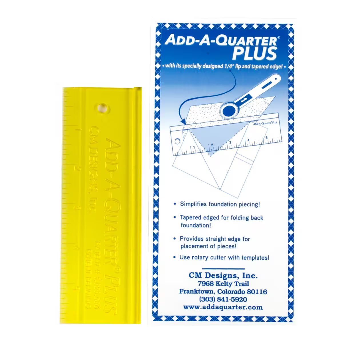 Add-A-Quarter Ruler 6" Plus