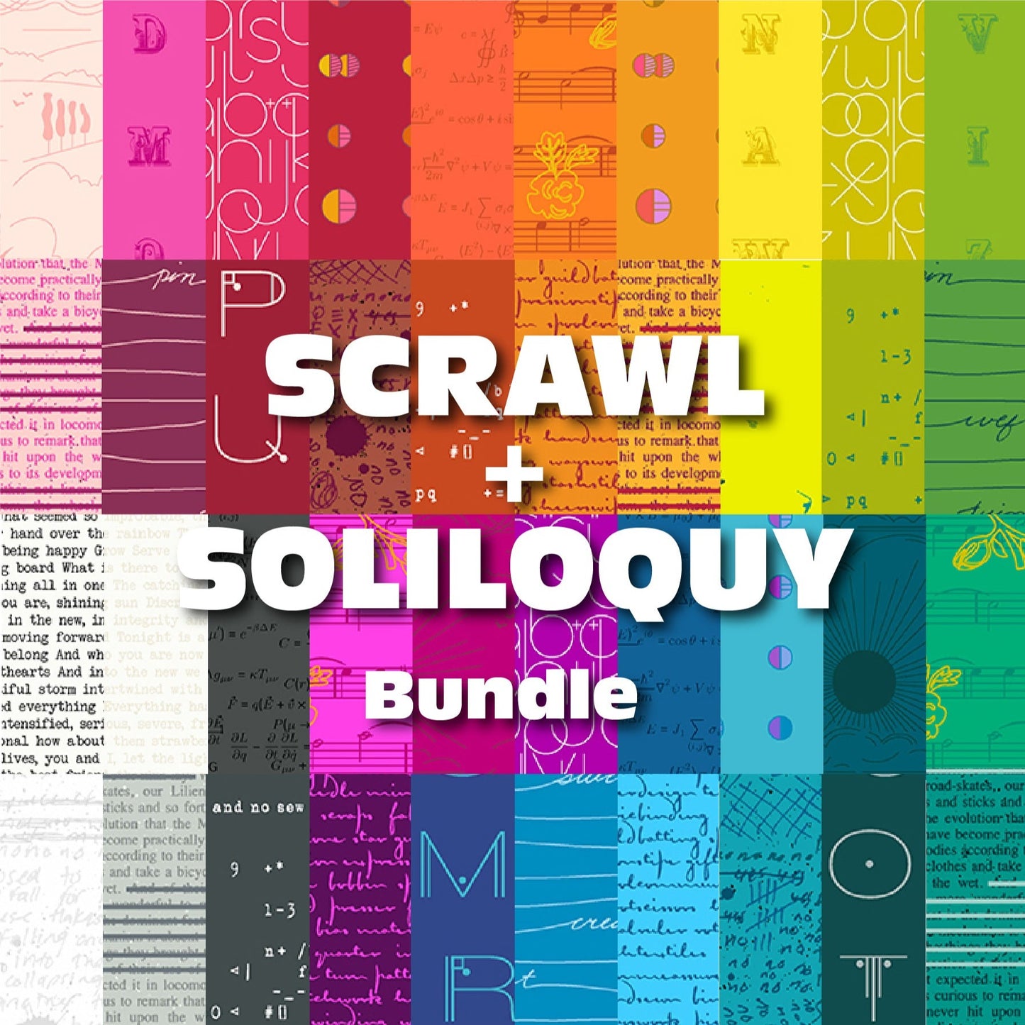 Scrawl & Soliloquy 40 Fabric Bundles - by Giucy Giuce & Alison Glass with Andover Fabrics